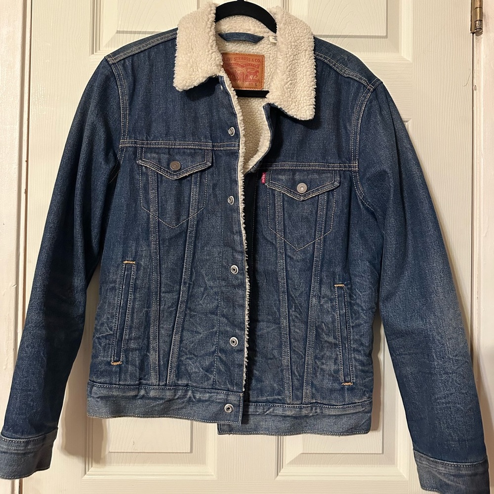 Sherpa lined jean jacket